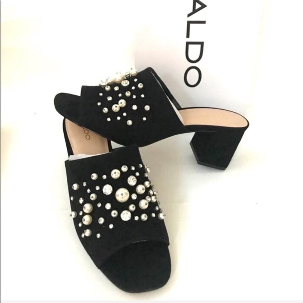 ALDO KIRABO SANDALS black velvet